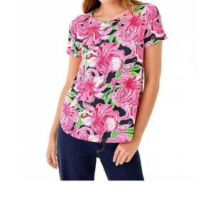 NEW LILLY PULITZER key west top in onyx party all the time